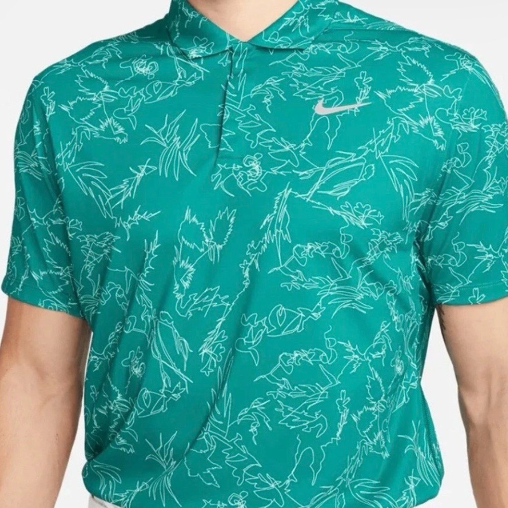 Nike Tiger Woods Dri-FIT ADV Golf Polo
DX6092-381 green Teal Men's Sz M